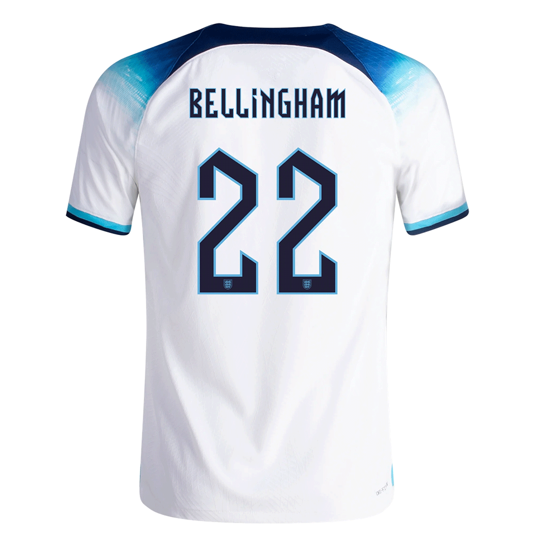 England BELLINGHAM 22 Home Jersey Authentic 2022 Goaljerseys