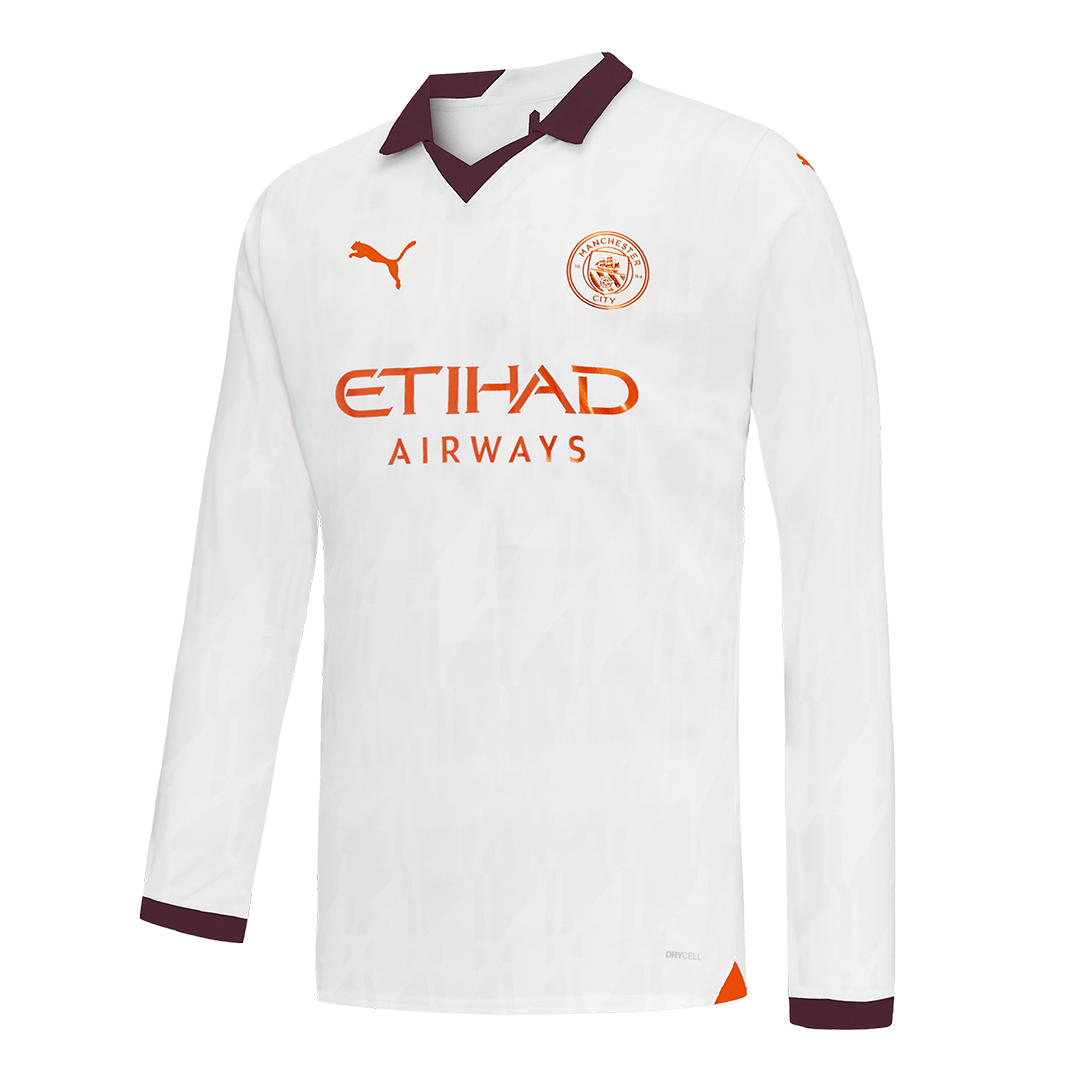 Manchester City Long Sleeve Away Jersey Gojersey