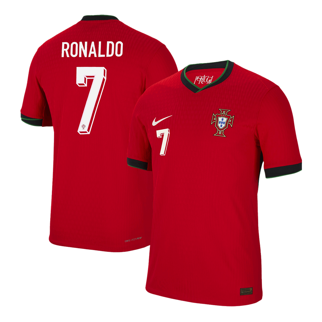 Portugal RONALDO 7 Home Jersey Authentic EURO 2024 Gojersey