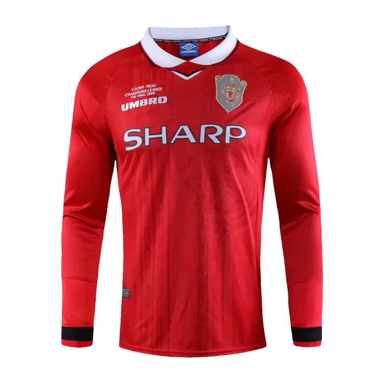 Manchester United Home Jersey Retro 1999/00 - Long Sleeve - gojersey