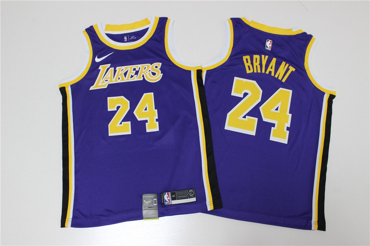 Men's Los Angeles Lakers Kobe Bryant No.24 Purple Swingman ...