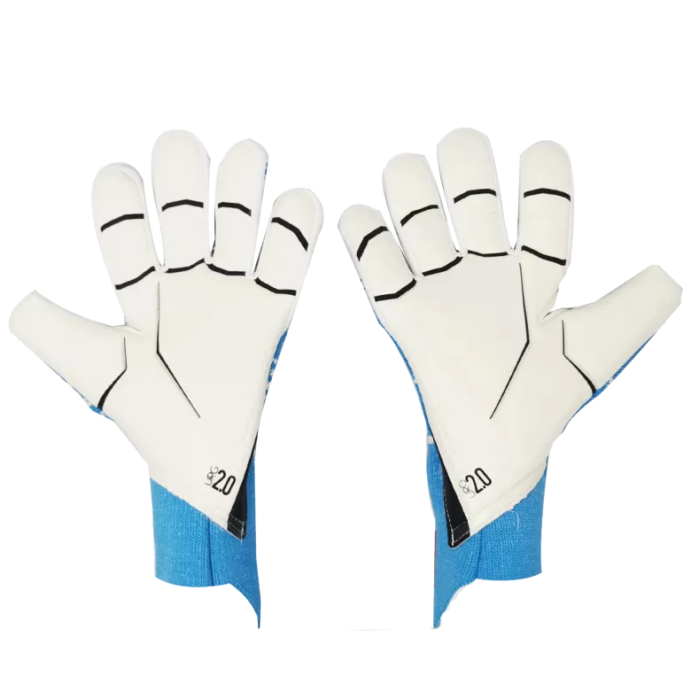 AD Light Blue Pradetor A12 Goalkeeper Gloves - gojersey