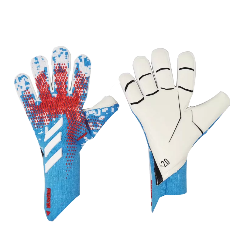 AD Light Blue Pradetor A12 Goalkeeper Gloves - gojersey
