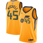 Utah Jazz Donovan Mitchell #45 NBA Jersey Swingman 2020/21 Jordan - Gold - Statement