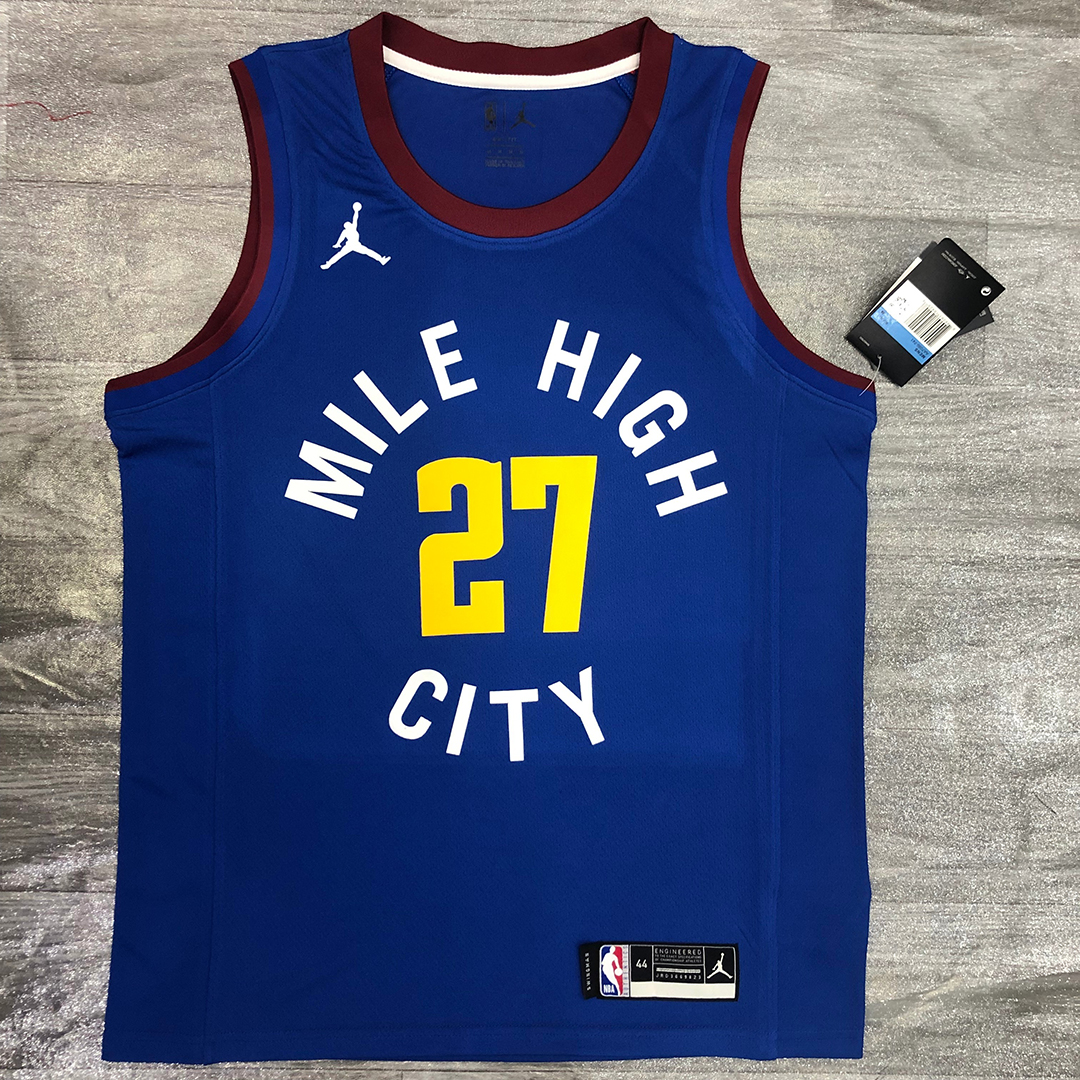 Men's Denver Nuggets Jamal Murray #27 Jordan Brand Blue ...