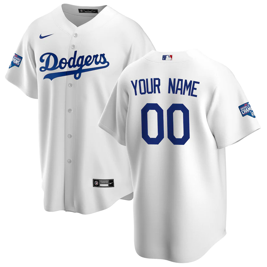 Men's Los Angeles Dodgers Nike White 2020 World Series Champions Home