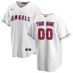 Men's Los Angeles Angels Nike White Home 2020 Replica Custom Jersey