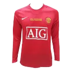 Manchester United Home Jersey Retro 2007/08 - Long Sleeve - goaljerseys