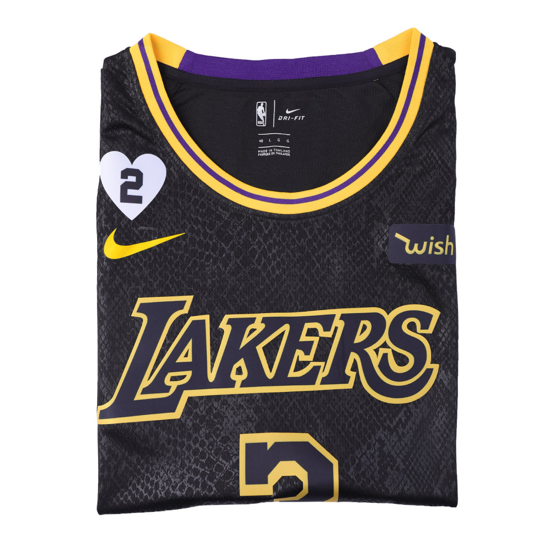 Men's Los Angeles Lakers Anthony Davis No.3 Black 2020 NBA ...