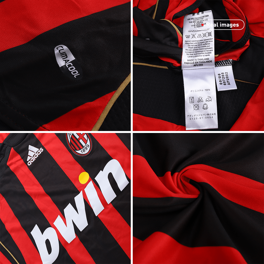 AC Milan Home Jersey Retro 2006/07 - Long Sleeve