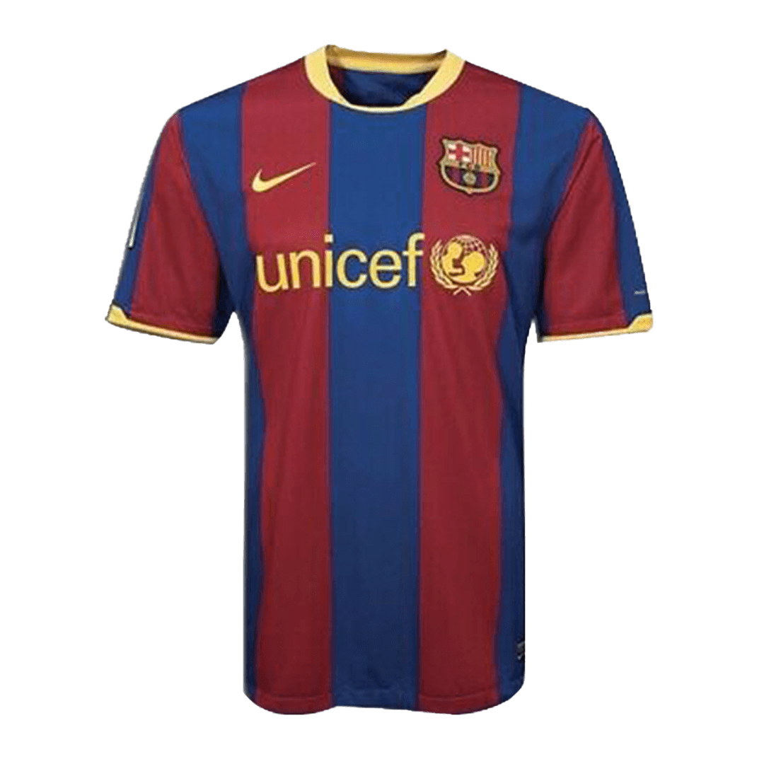 Camiseta Barcelona 10/11 Primera Equipación Retro Niño Kit -  Camisetasdefutbolshop