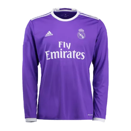 Real Madrid Away Jersey Retro 2016/17 - Long Sleeve - gojerseys