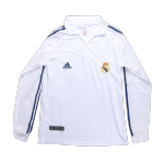 Real Madrid Home Jersey Retro 2001/02 - Long Sleeve