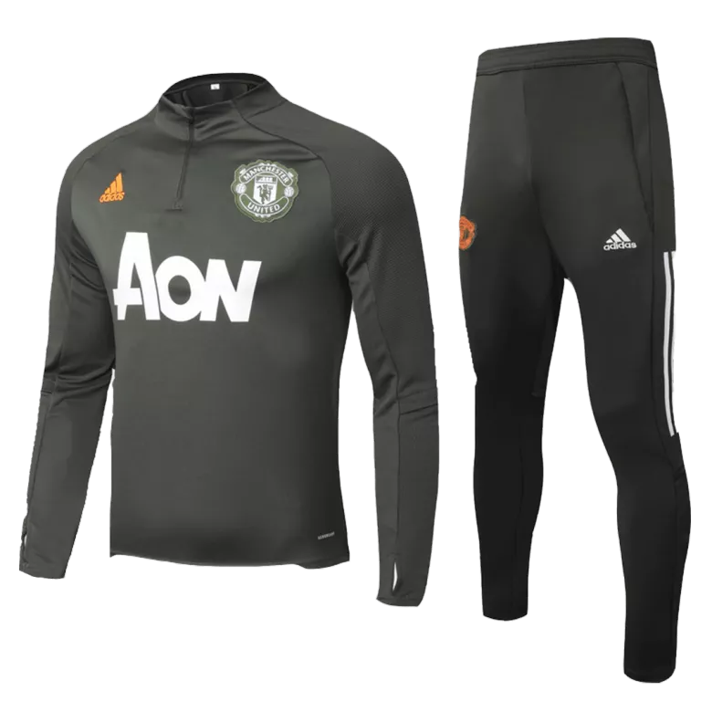 Manchester United Sweat Shirt Kit 2020/21 - Dark Green - gojersey