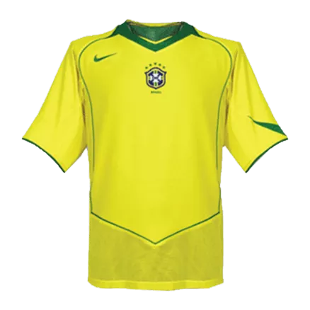 Brazil Home Jersey Retro 2004 - gojerseys