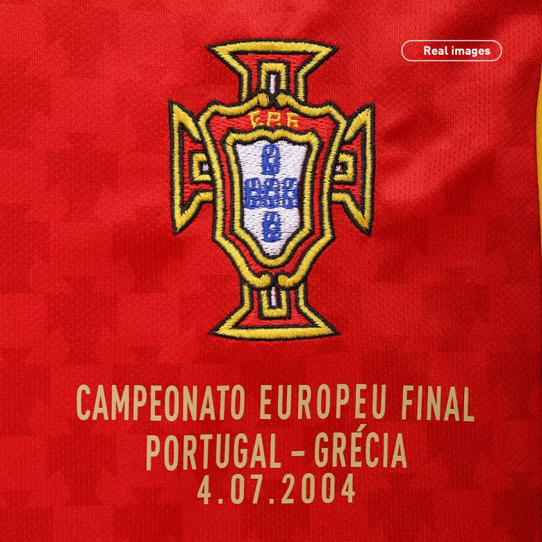 Portugal Home Jersey Retro 2004 - gojersey