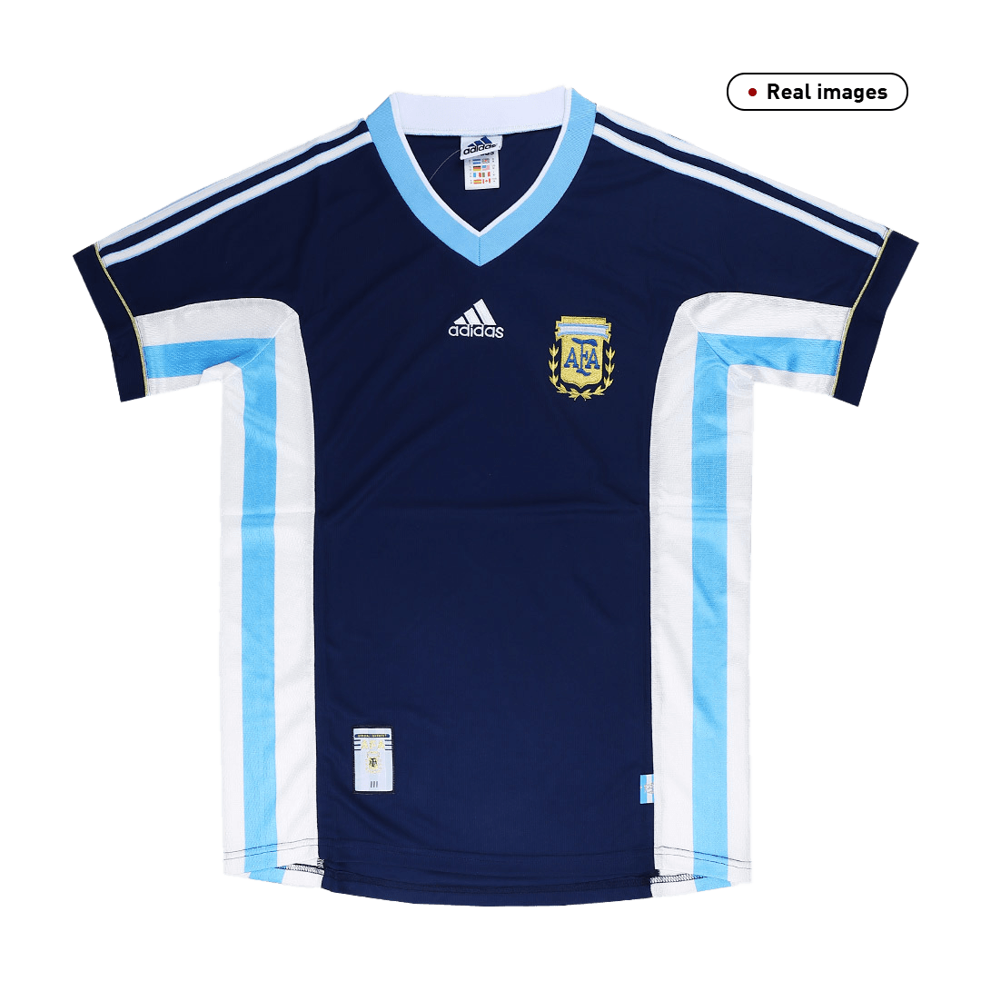 Maglia Calcio Vintage Football Shirt Argentina Jersey 1998 Away 