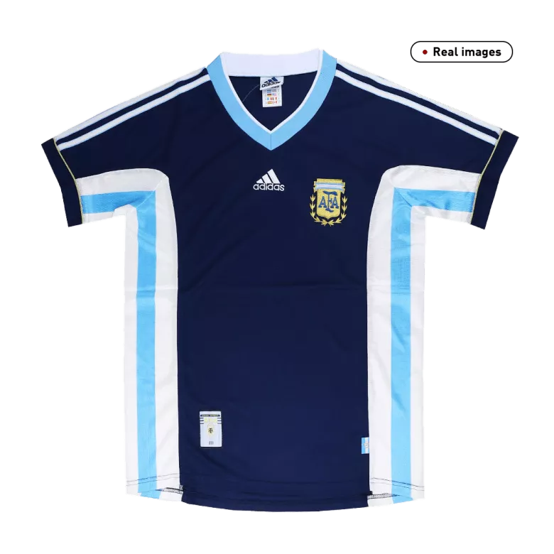 Argentina Away Jersey Retro 1998 - gojersey