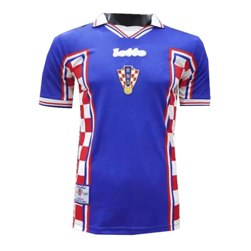 Croatia Away Jersey Retro 1998 - gojersey