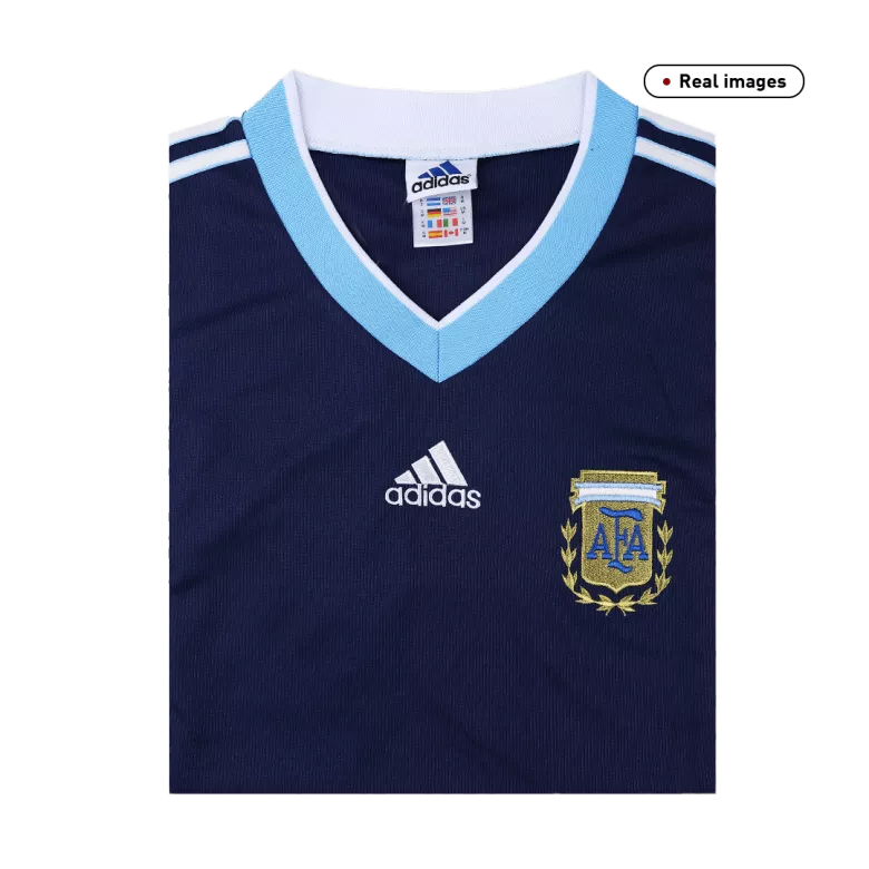 Argentina Away Jersey Retro 1998 - gojersey
