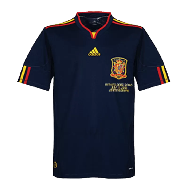 Spain Away Jersey Retro 2010 - gojersey