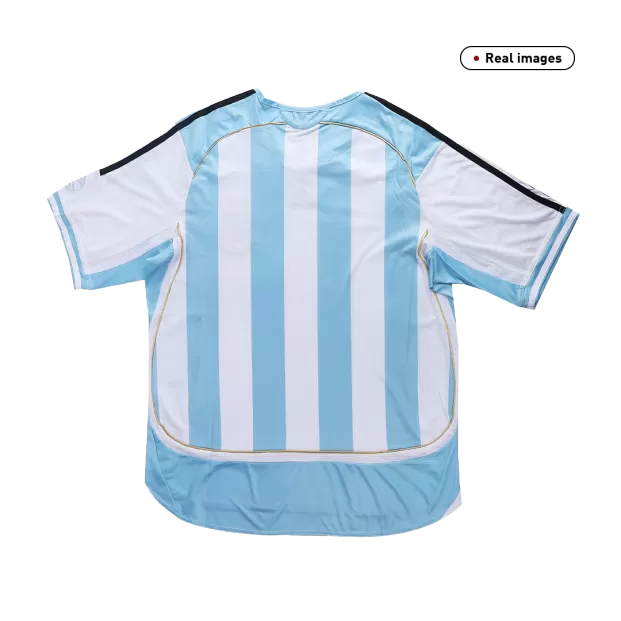 2006 Argentina Home World Cup Football Shirt Messi #19 / Soccer Jersey