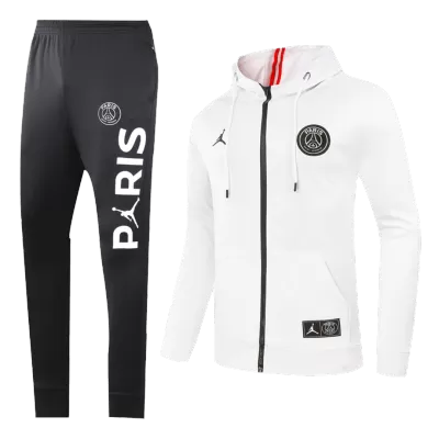 PSG Hoodie Training Kit 2020/21 - White (Jacket+Pants) - gojersey