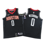 Houston Rockets Russell Westbrook #0 NBA Jersey Swingman Nike - Black - Statement