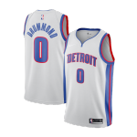Detroit Pistons Andre Drummond #0 NBA Jersey Swingman Nike - Silver - Statement