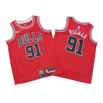 Chicago Bulls Dennis Rodman #91 NBA Jersey Swingman Nike - Red - Icon