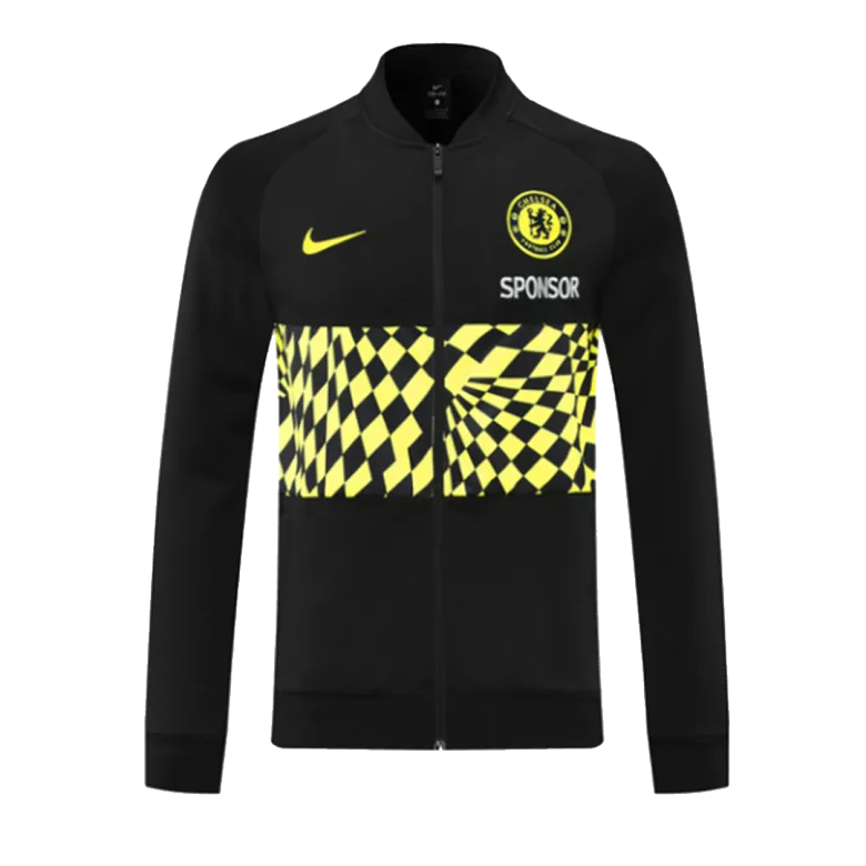 Chelsea Traning Jacket 2021/22 - Black&Yellowe - gojersey
