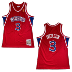 Philadelphia 76ers Iverson #3 NBA Jersey Mitchell & Ness - Red - Classic