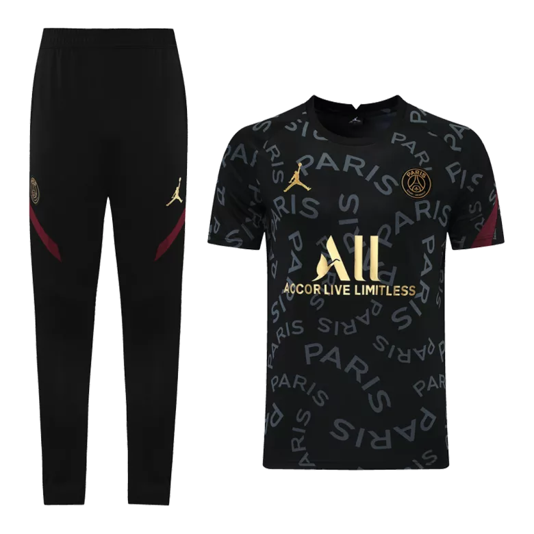 PSG Training Kit 2021/22 - Black (Jersey+Pants) - gojersey