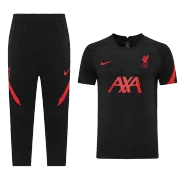 Liverpool Training Kit(Jersey+3/4 Pants) 2021/22 - Black - goaljerseys