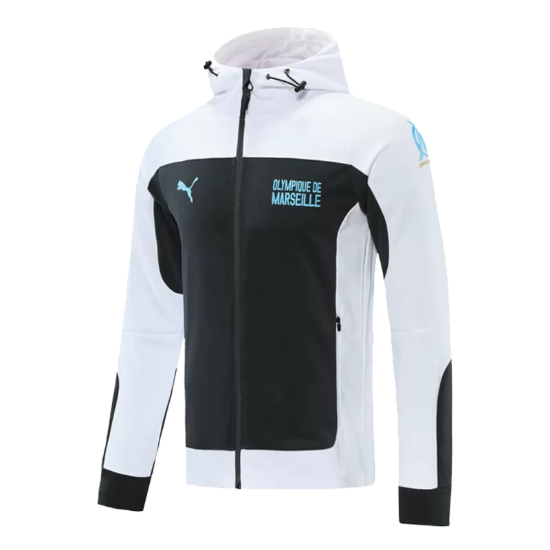 Marseille Traning Jacket 2021/22 - White&Black - gojersey