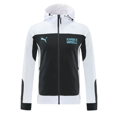 Marseille Traning Jacket 2021/22 - White&Black - gojersey
