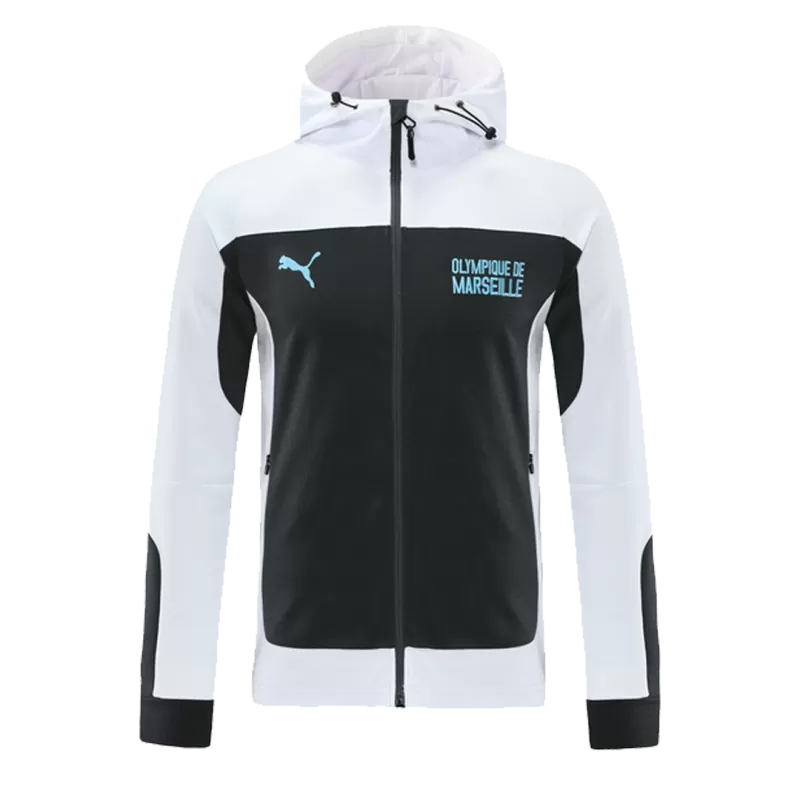 Marseille Traning Jacket 2021/22 - White&Black - gojersey