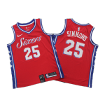Philadelphia 76ers Ben Simmons #25 NBA Jersey Swingman Nike - Red - Statement