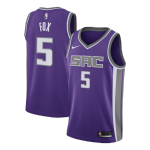 Sacramento Kings De'Aaron Fox #5 NBA Jersey Swingman Nike - Purple - Icon