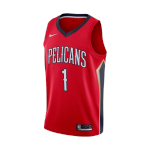 New Orleans Pelicans Zion Williamson #1 NBA Jersey Swingman 2019/20 Nike - Red - Statement