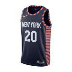 New York Knicks Kevin Knox II #20 NBA Jersey Swingman 2019/20 Nike - Navy - City
