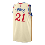 Philadelphia 76ers Joel Embiid #21 NBA Jersey Swingman 2019/20 Nike - Cream - City