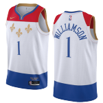 Men's New Orleans Pelicans Zion Williamson Nike White 2020/21 Swingman Cheap NBA Jersey