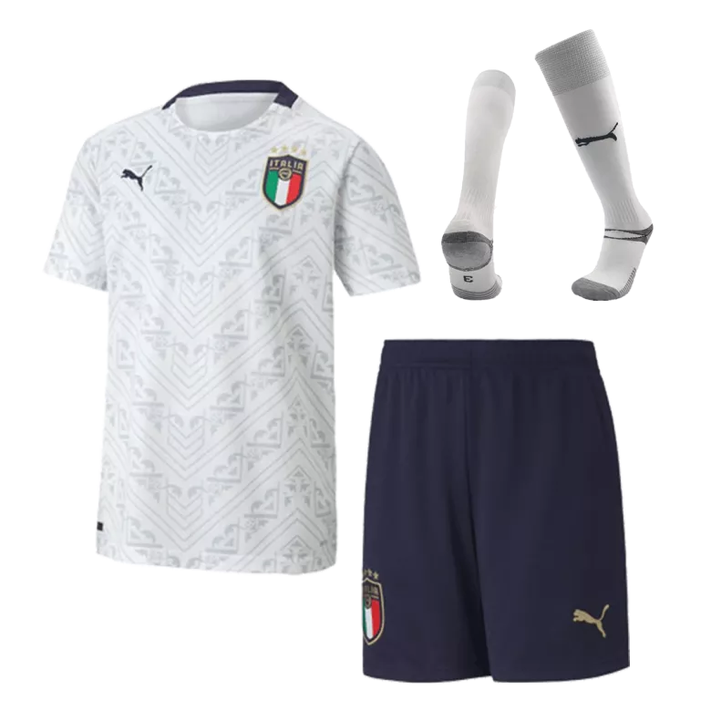 Italy Away Jersey Kit 2020 Kids(Jersey+Shorts+Socks) - gojersey