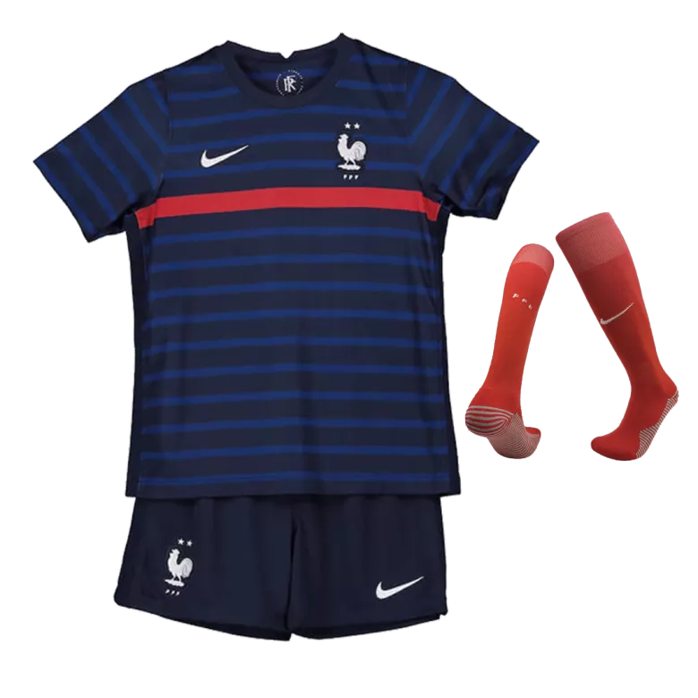 France Home Jersey Kit 2020 Kids(Jersey+Shorts+Socks) - gojersey