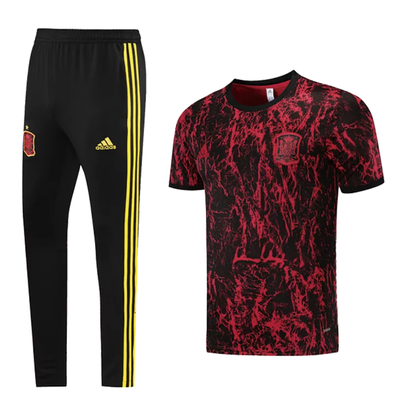 Spain Training Kit 2021/22 - Red (Jersey+Pants) - gojersey