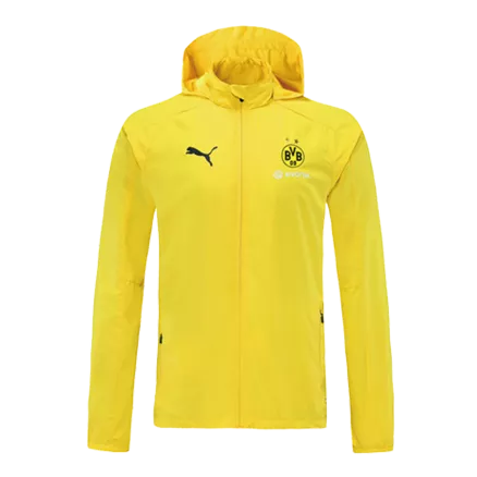 Borussia Dortmund Hoodie Jacket 2021/22 Yellow - gojerseys