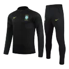 Brazil Sweat Shirt Kit 2021/22 - Black Kid (Top+Pants) - goaljerseys