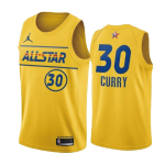 All Star Stephen Curry #30 NBA Jersey 2021 Jordan Yellow