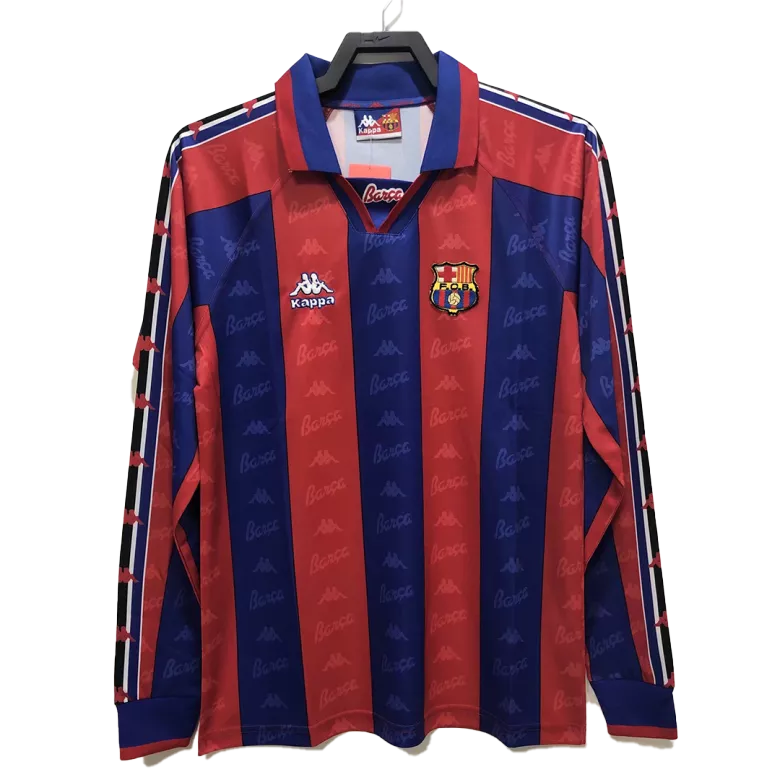 Barcelona Home Jersey Retro 1996/97 - Long Sleeve - gojersey